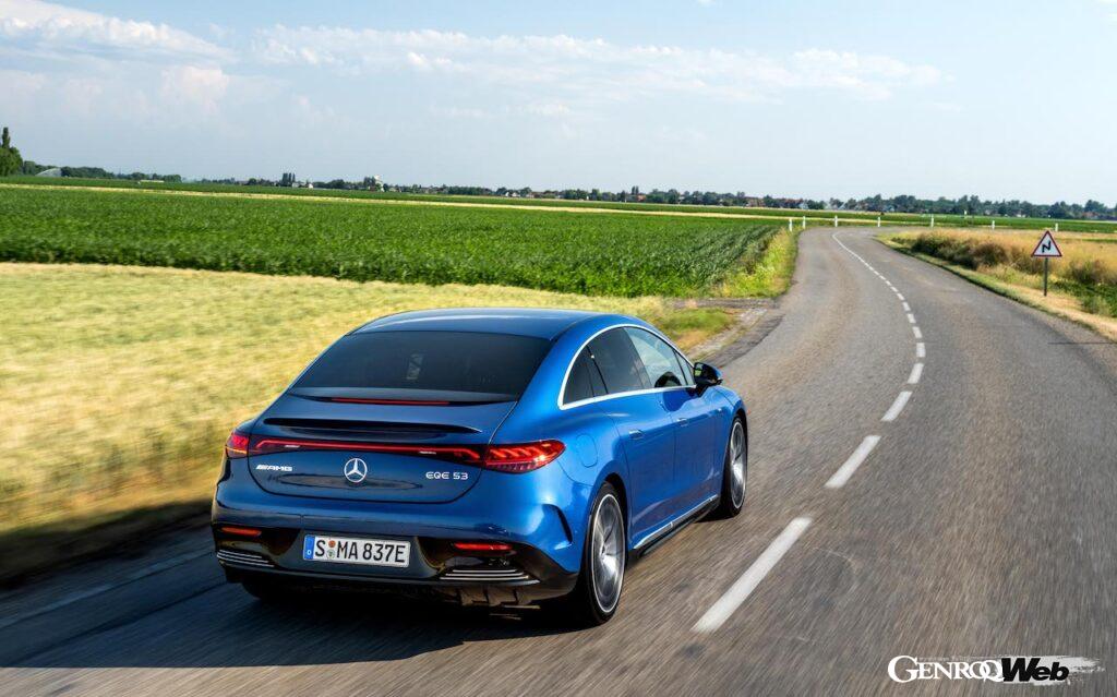 メルセデスAMG EQE 53 4MATIC+のリヤビュー