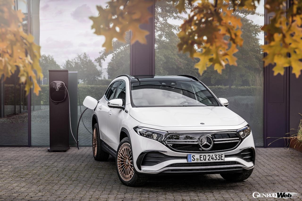 メルセデス・ベンツ EQAのフロントビュー