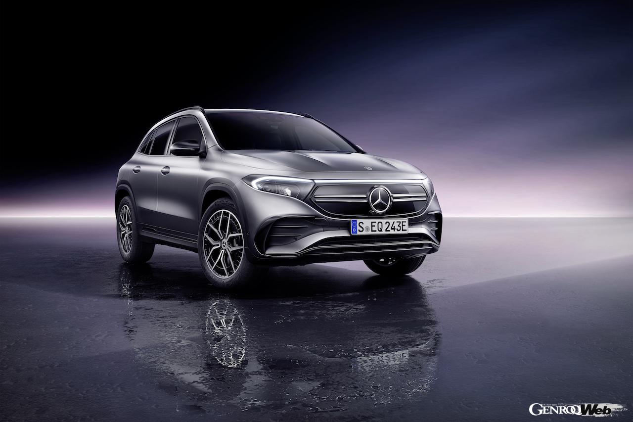 メルセデス・ベンツ EQAのフロントビュー
