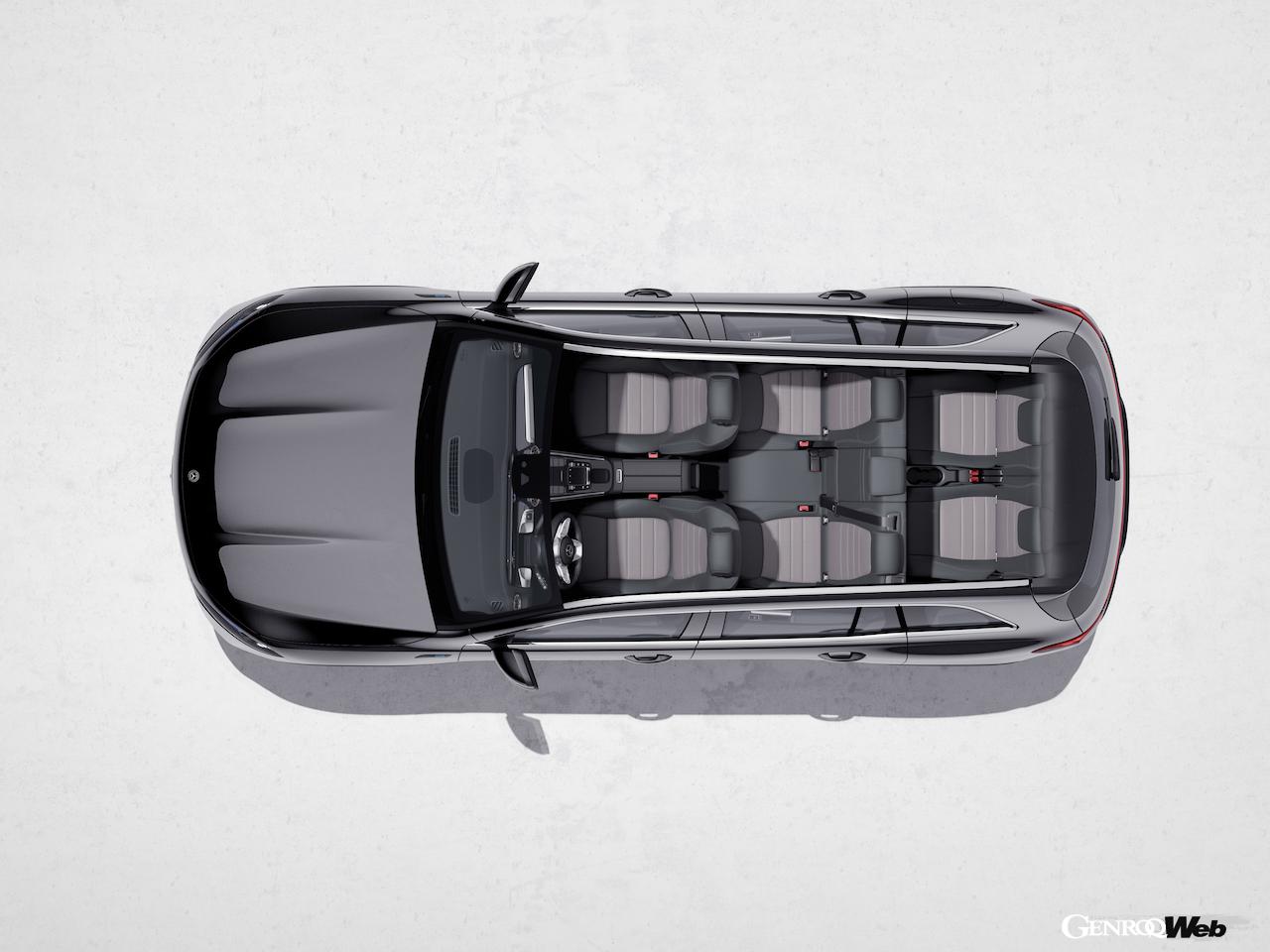 メルセデス・ベンツEQBのシートレイアウト