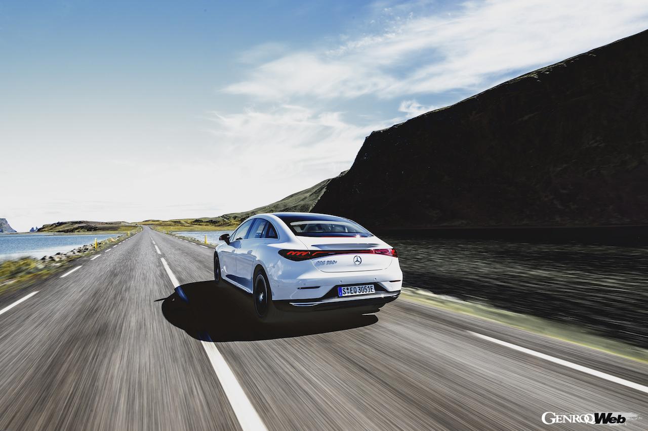 メルセデス・ベンツ EQEのリヤビュー