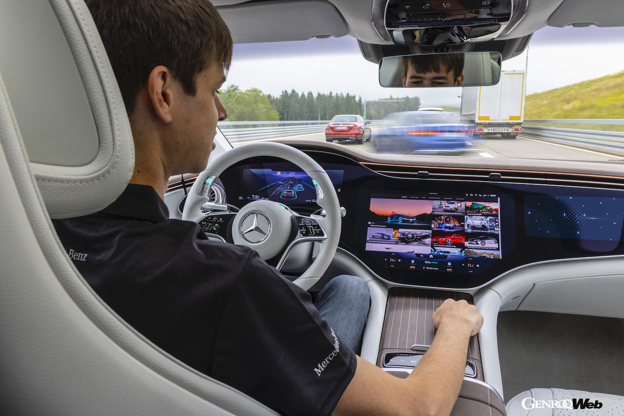 メルセデス・ベンツEQSのレベル3自動運転イメージ