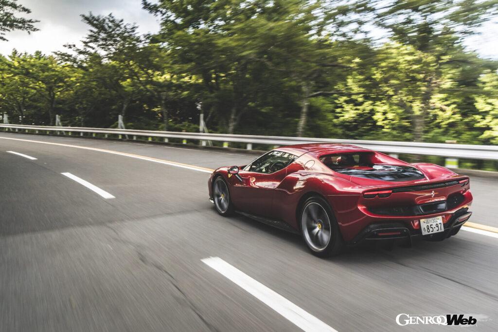 フェラーリ296GTBのリヤスタイリング。