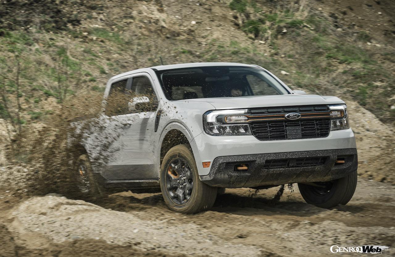 「フォード マーベリック トレマー」の無骨さをテーマにしたエクステリア。