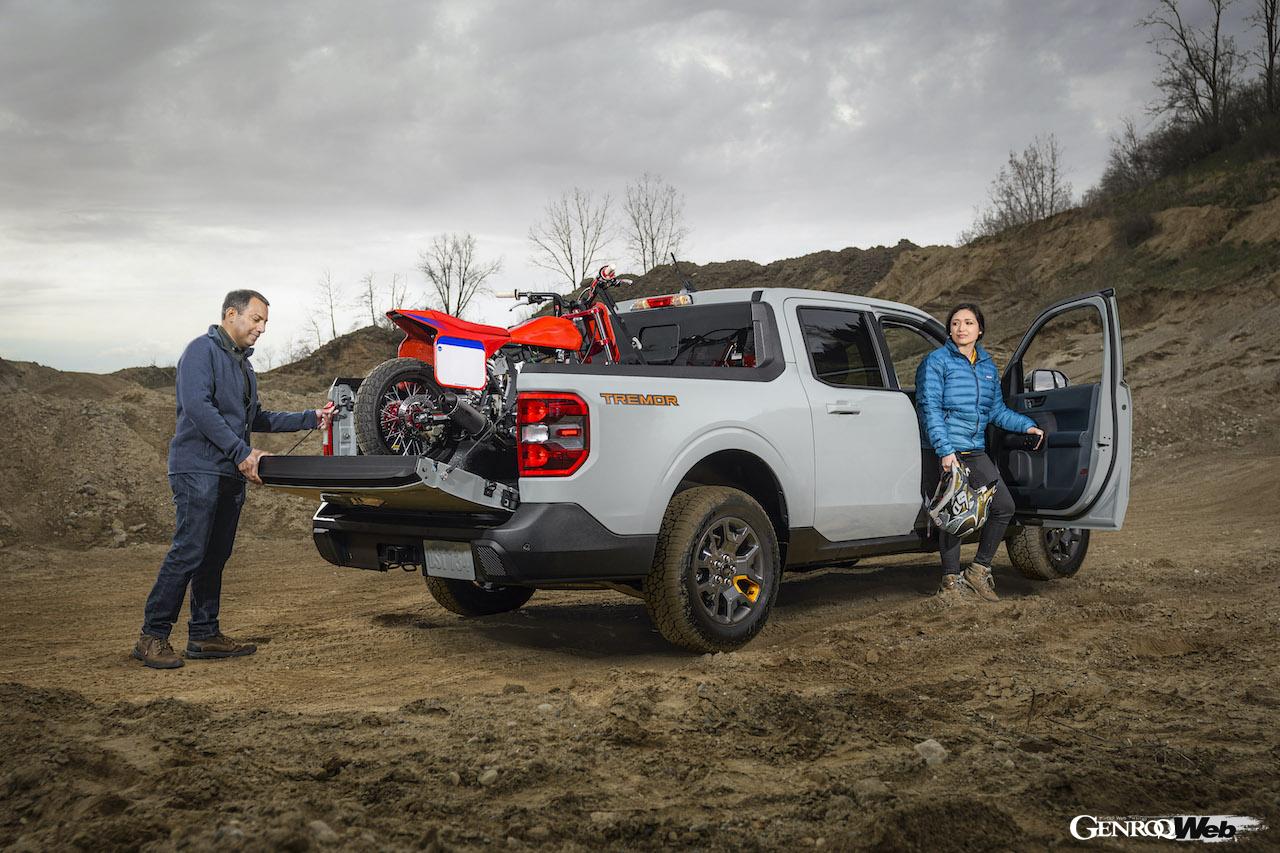 「フォード マーベリック トレマー」の無骨さをテーマにしたエクステリア。