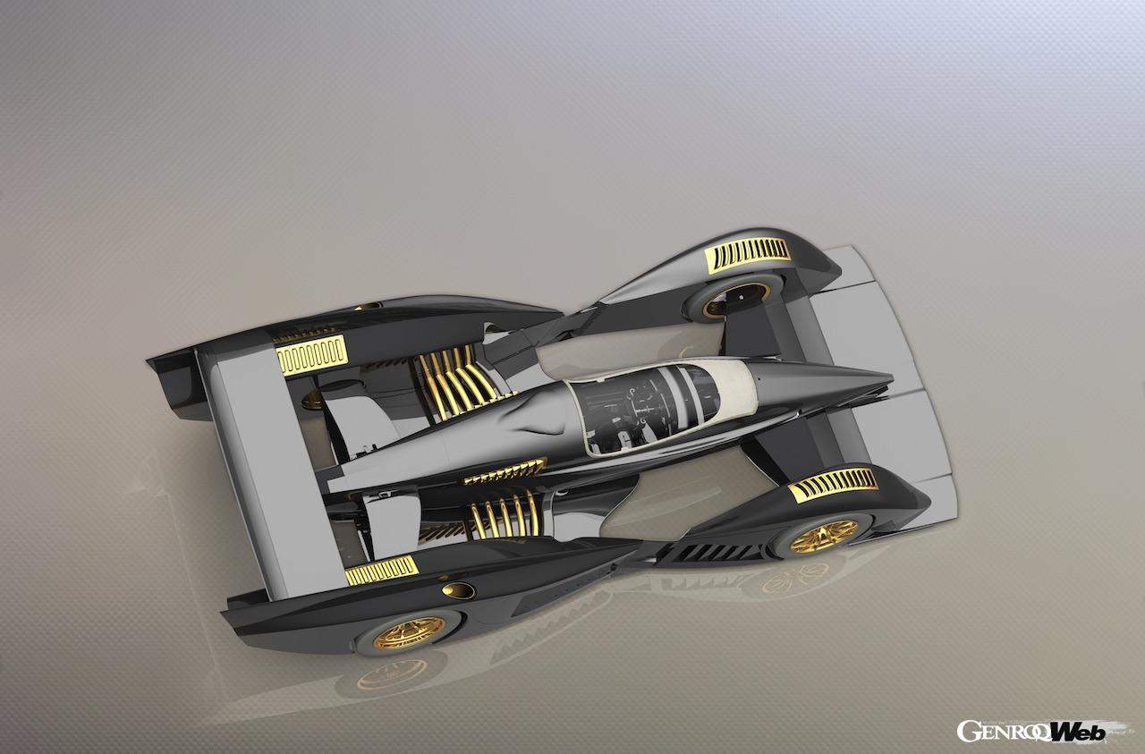 規制や限界を取り払い、現行F1マシンを超える性能を手にした「ロディン FZERO」。