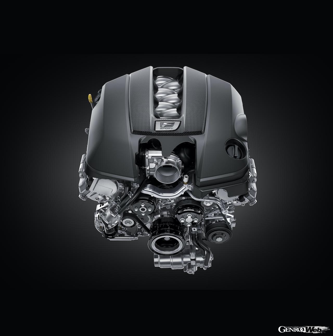 大排気量5.0リッターV型8気筒エンジンを搭載するIS500にも、Toyota Technical Center Shimoyamaで走りを鍛えた「F SPORT Performance」が追加された。