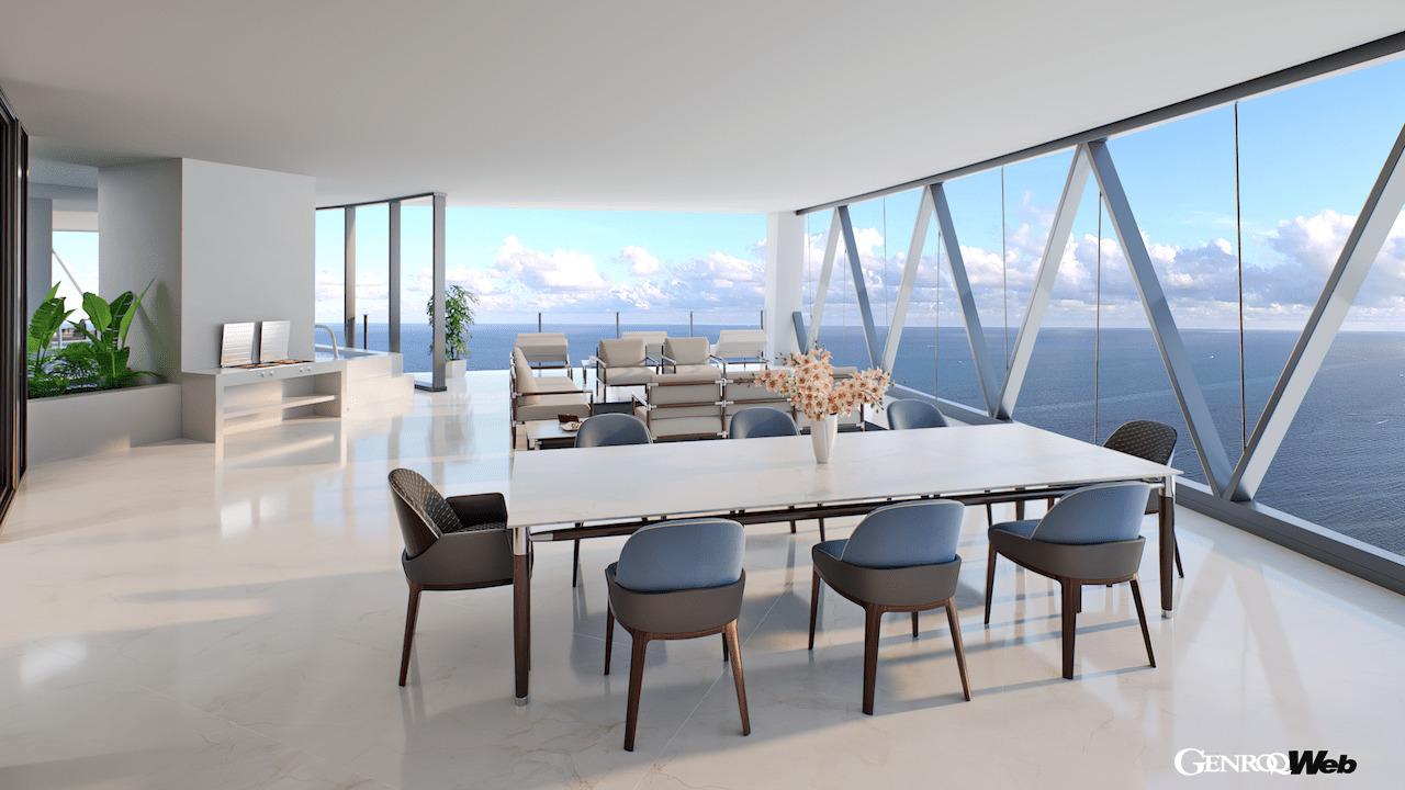 贅を尽くした居住空間を提供する、マイアミに建設中の「ベントレーレジデンス」。