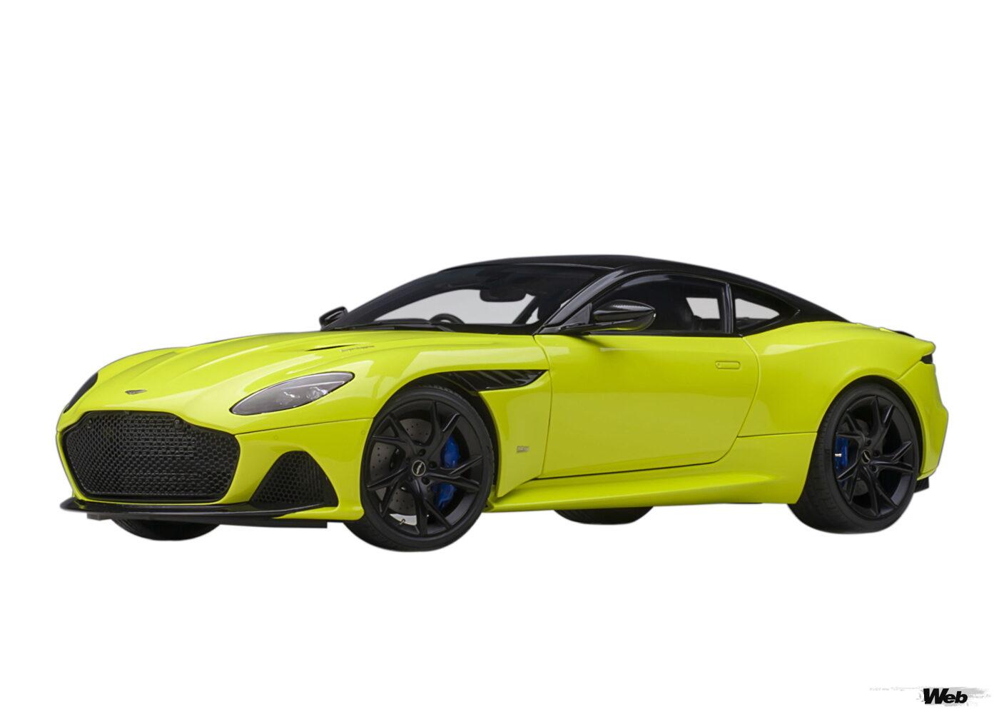 1/18 アストンマーティン DBS スーパーレッジェーラ(全4色) メタリック・ライムグリーン/メタリック・ダークブルー/ハイパー・レッド/ブラック 価格:2万8600円(税込)