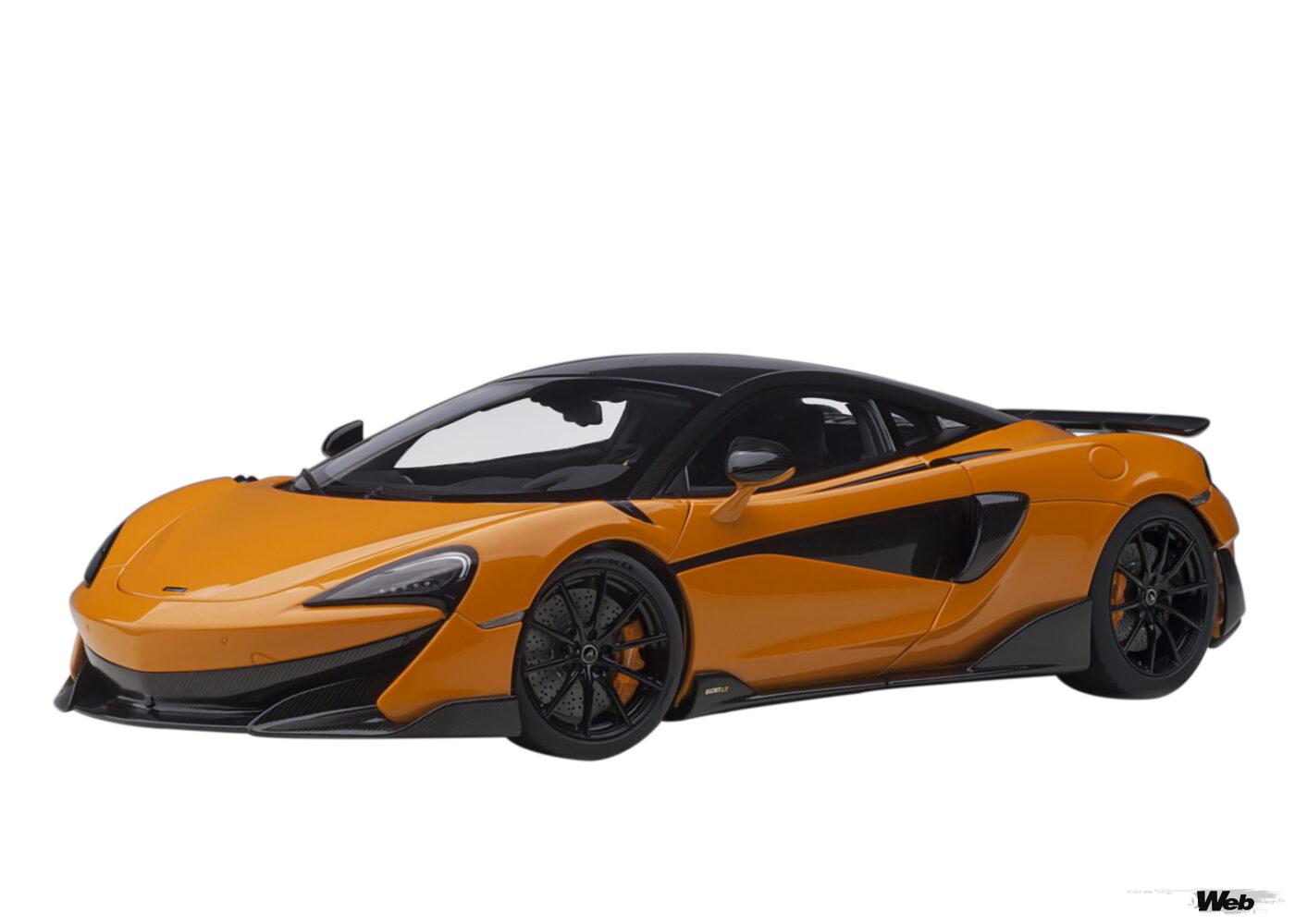 1/18 マクラーレン 600LT(全5色) オレンジ/ブラック/イエロー・パール/ライトブルー・パール/レッドメタリック 価格:2万8600円(税込)