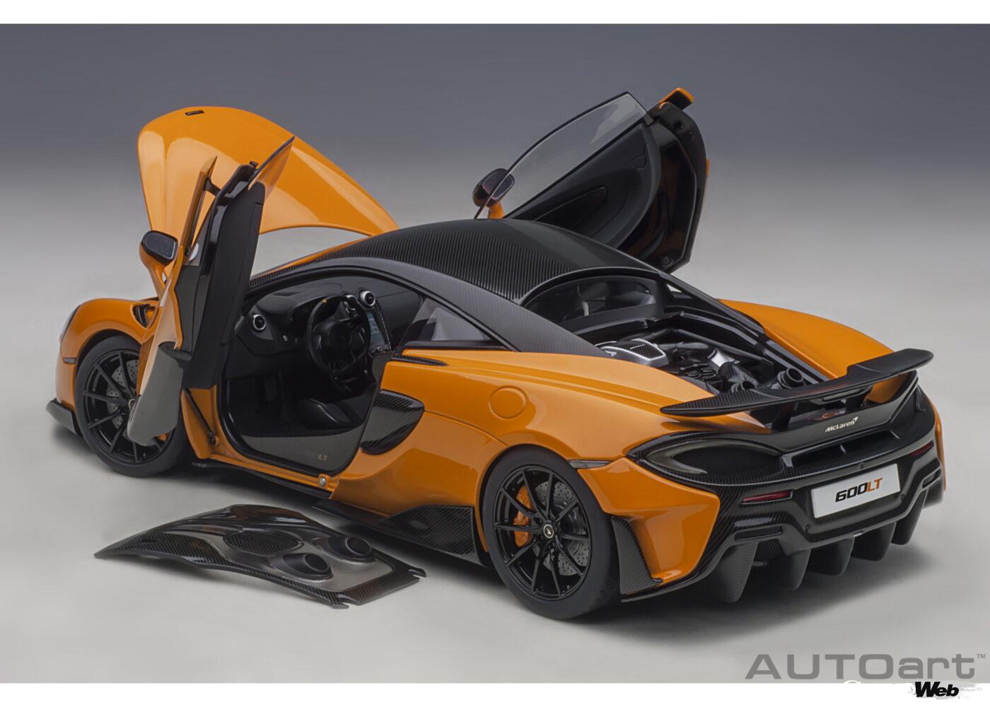 1/18 マクラーレン 600LT(全5色) オレンジ/ブラック/イエロー・パール/ライトブルー・パール/レッドメタリック 価格:2万8600円(税込)