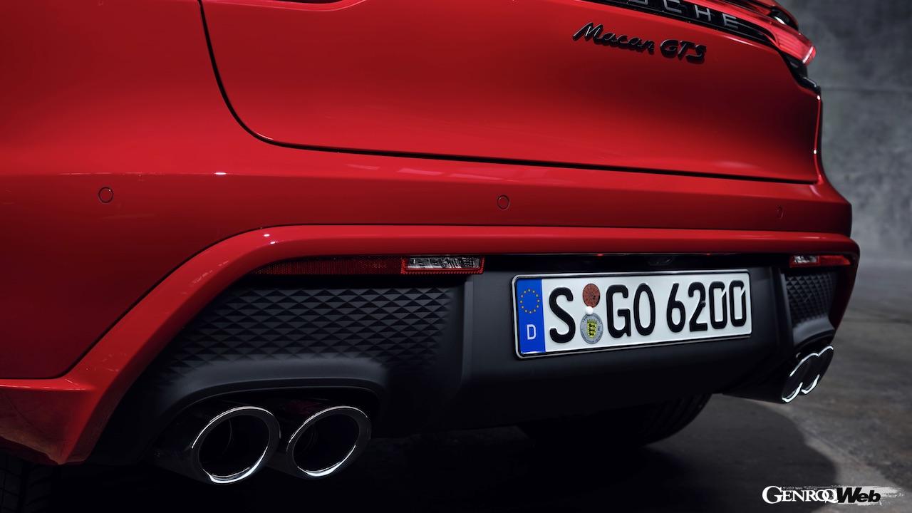 ポルシェ マカンGTSのテールパイプ