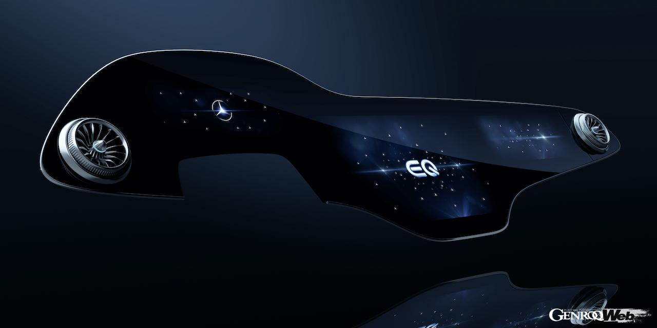 メルセデス・ベンツのMBUXハイパースクリーン。ディスプレイ全体