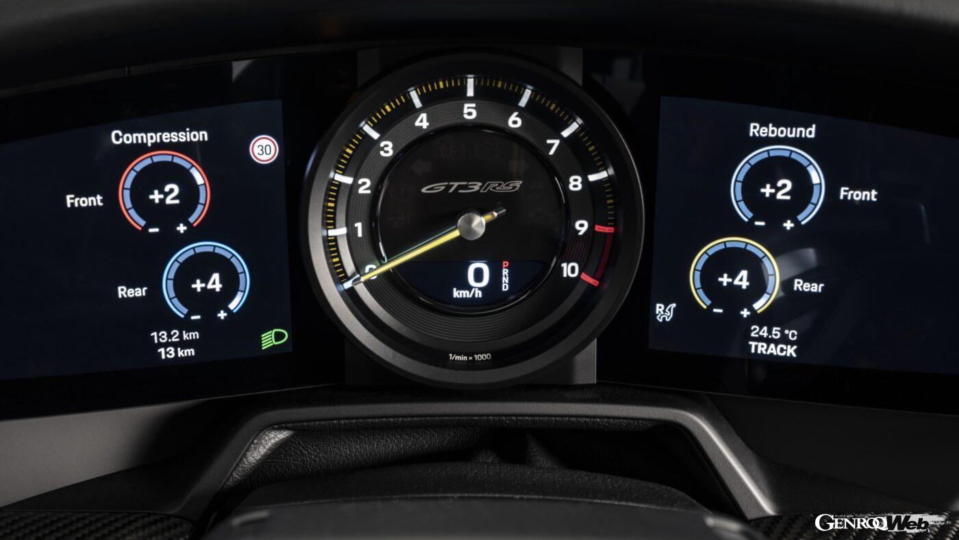ポルシェ 911 GT3 RSのメータークラスター