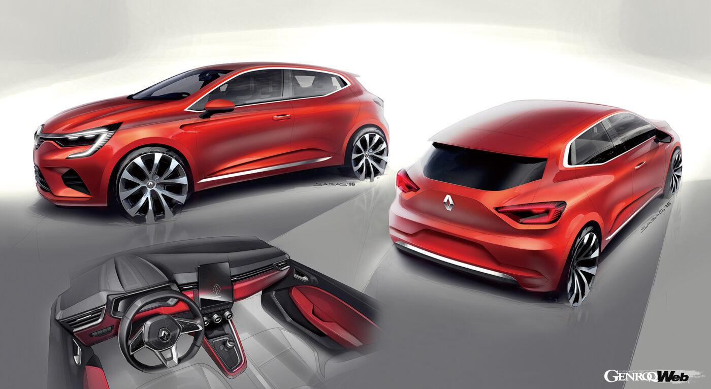 ルノー ルーテシアのデザインスケッチ