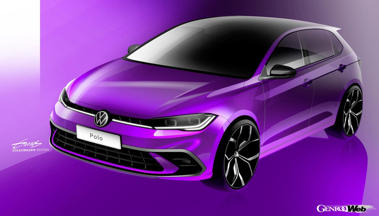 フォルクスワーゲン ポロのデザインスケッチ