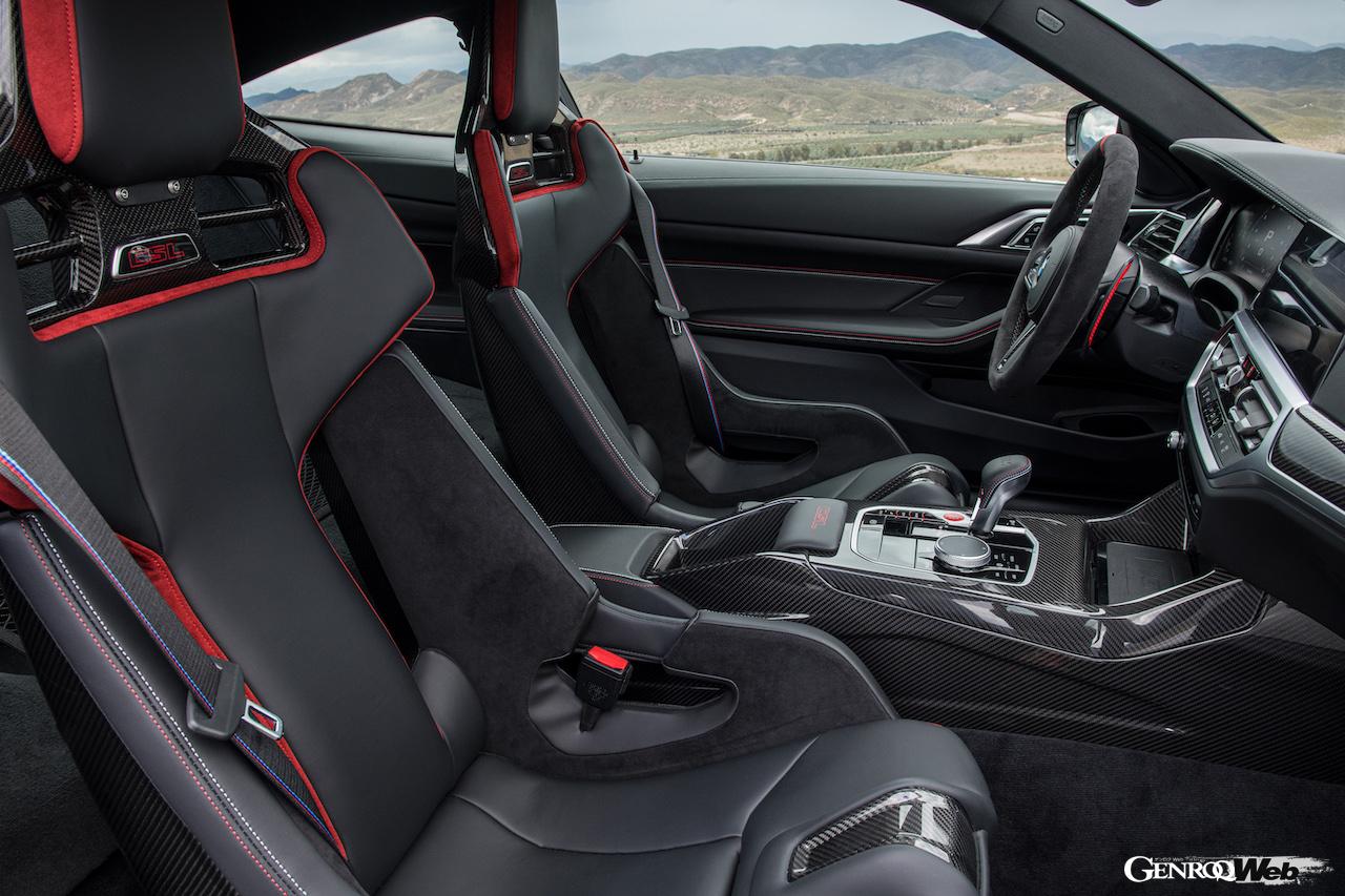 BMW市販モデル最速を誇る「BMW M4 CSL」のコクピット。