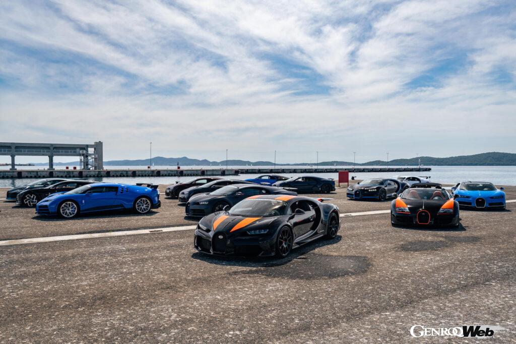 ザグレブやアドリア海を臨むドライブイベント「SOC クロアチア」に、ブガッティの最新モデルが参加した。参加者は1000kmのイベント期間中に、試乗も楽しんでいる。