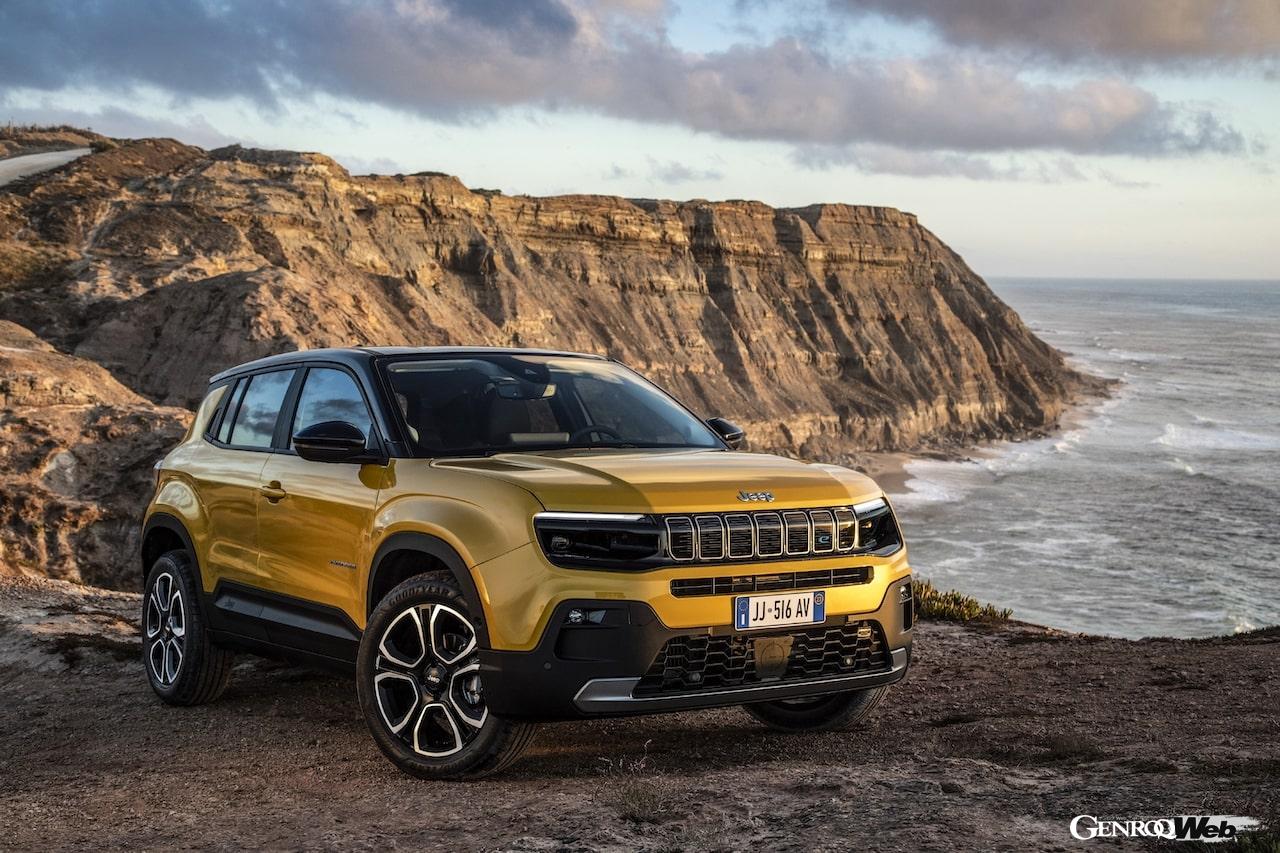 2022年のパリ・サロンでワールドプレミアを予定している、フル電動SUV「ジープ アヴェンジャー」。