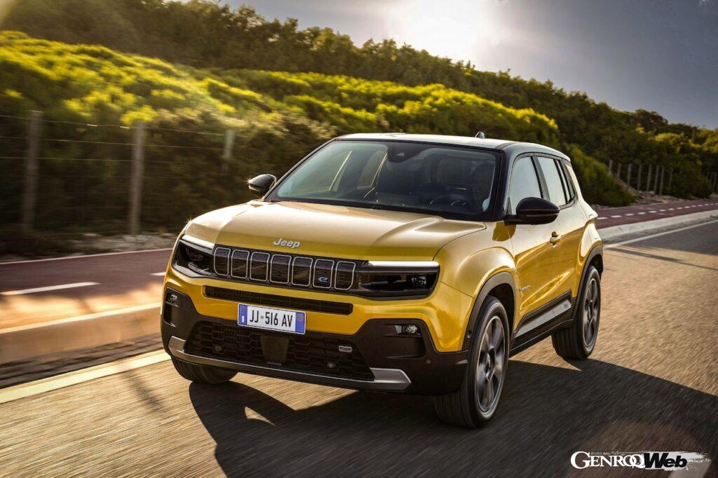 2022年のパリ・サロンでワールドプレミアを予定している、フル電動SUV「ジープ アヴェンジャー」。