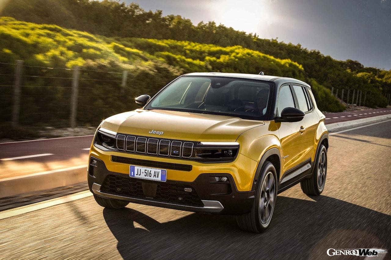 2022年のパリ・サロンでワールドプレミアを予定している、フル電動SUV「ジープ アヴェンジャー」。
