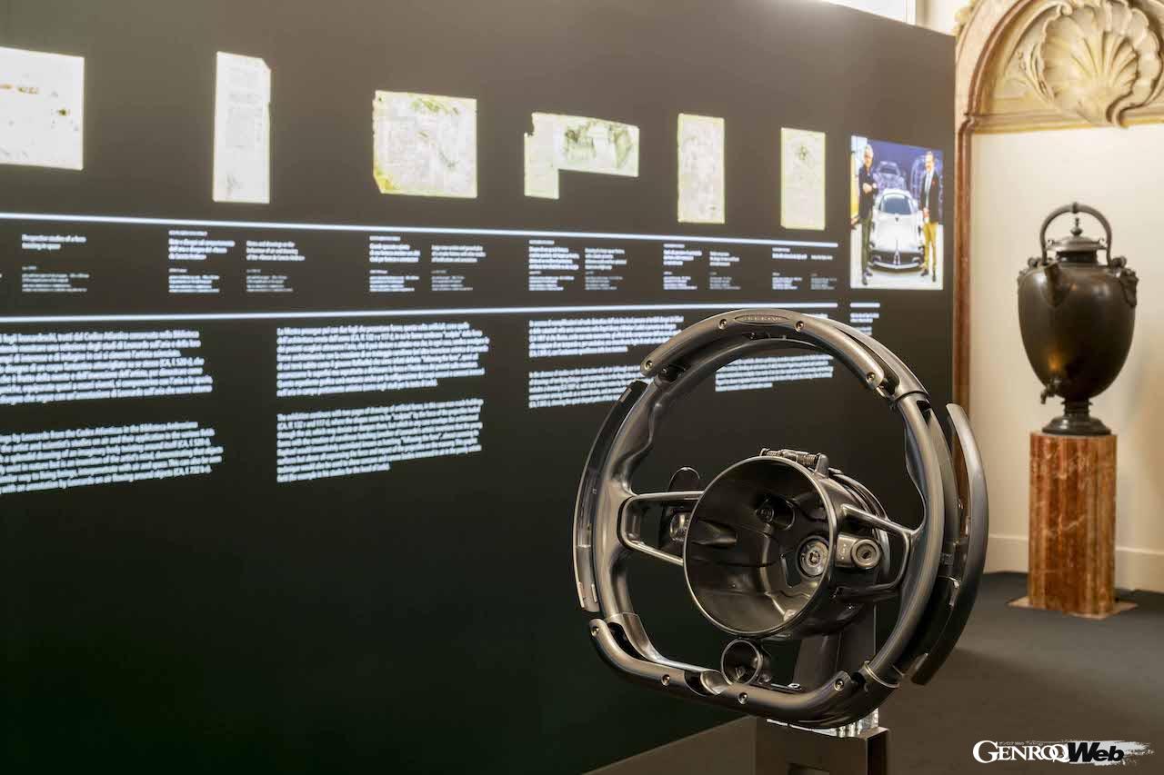 ピエトロ・C・マラーニがキュレーションを担当した特別展、「The shape of air: from Leonardo to Pagani Utopia」では、ユートピアの開発過程が紹介される。