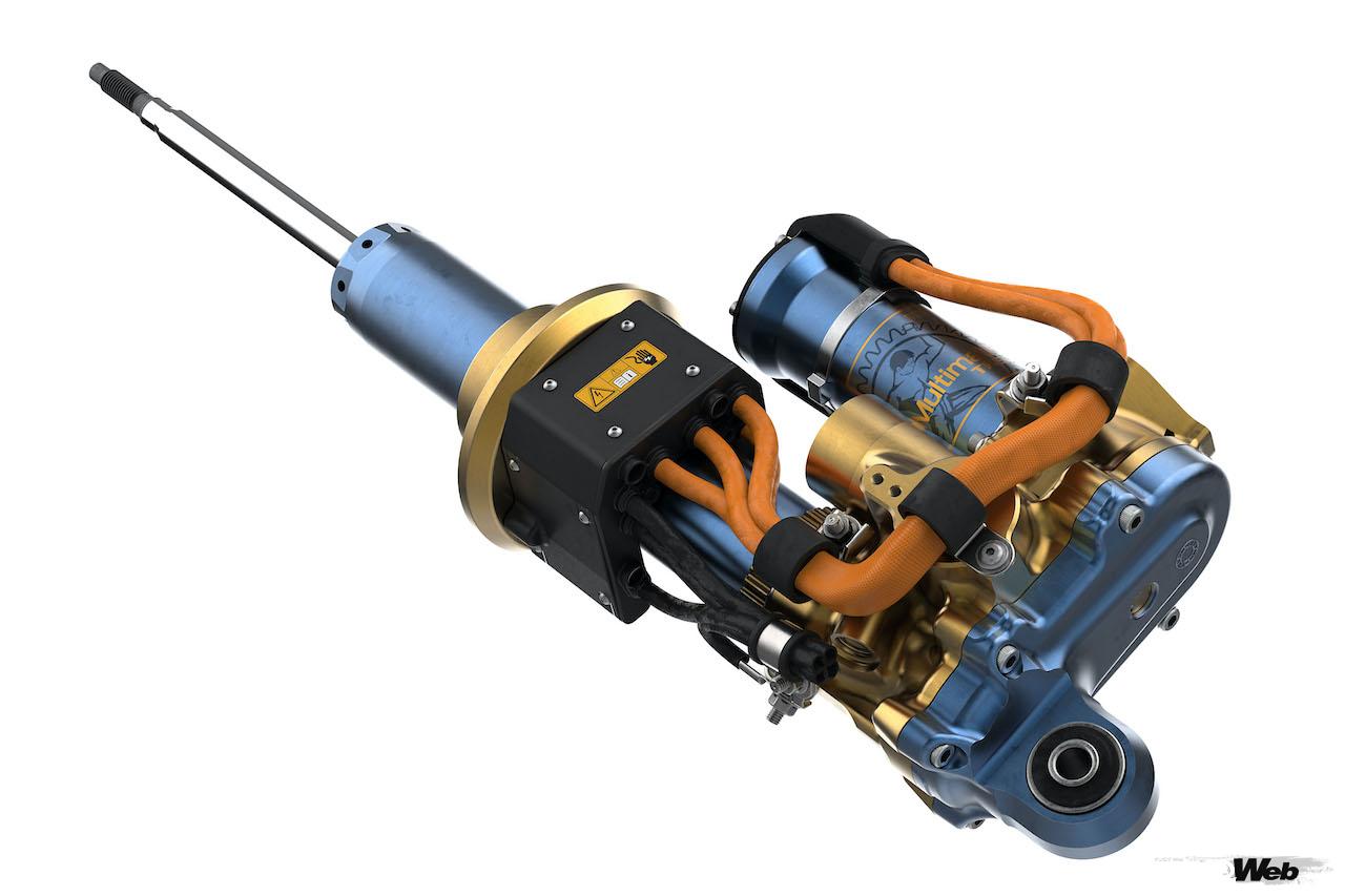 マルチマティックが開発した、パッシブ／アクティブ・ダンパーシステム「TASV（TrueActive Spool Valve）ダンパー」。