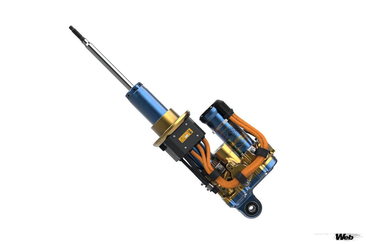 マルチマティックが開発した、パッシブ／アクティブ・ダンパーシステム「TASV（TrueActive Spool Valve）ダンパー」。