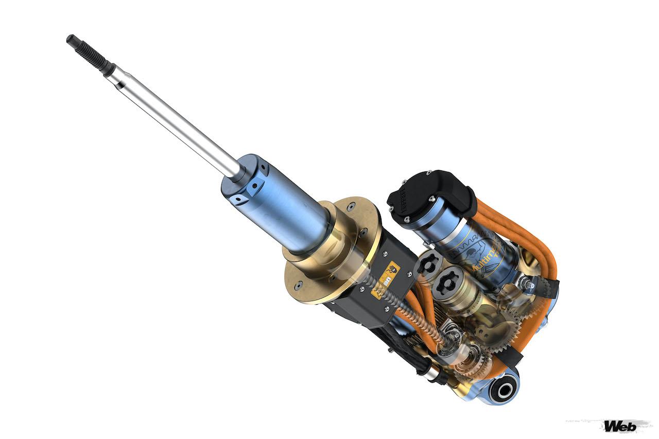 マルチマティックが開発した、パッシブ／アクティブ・ダンパーシステム「TASV（TrueActive Spool Valve）ダンパー」。