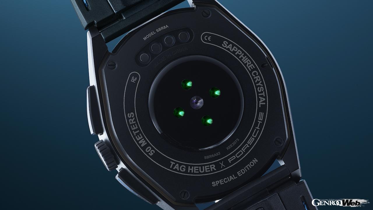 ポルシェとタグ・ホイヤーのパートナーシップにより実現した、「コネクテッド キャリバー E4 ポルシェ エディション」。