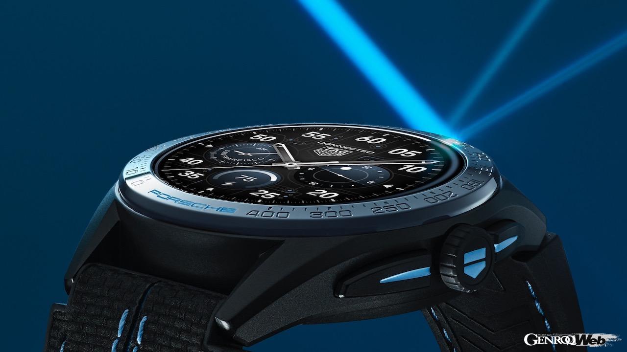 ポルシェとタグ・ホイヤーのパートナーシップにより実現した、「コネクテッド キャリバー E4 ポルシェ エディション」。