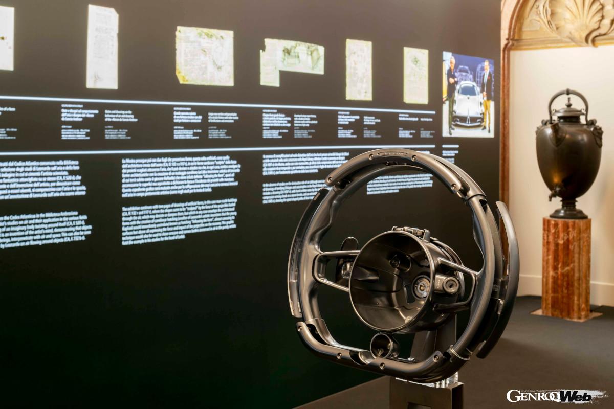 ピエトロ・C・マラーニがキュレーションを担当した特別展、「The shape of air: from Leonardo to Pagani Utopia」では、ユートピアの開発過程が紹介される。