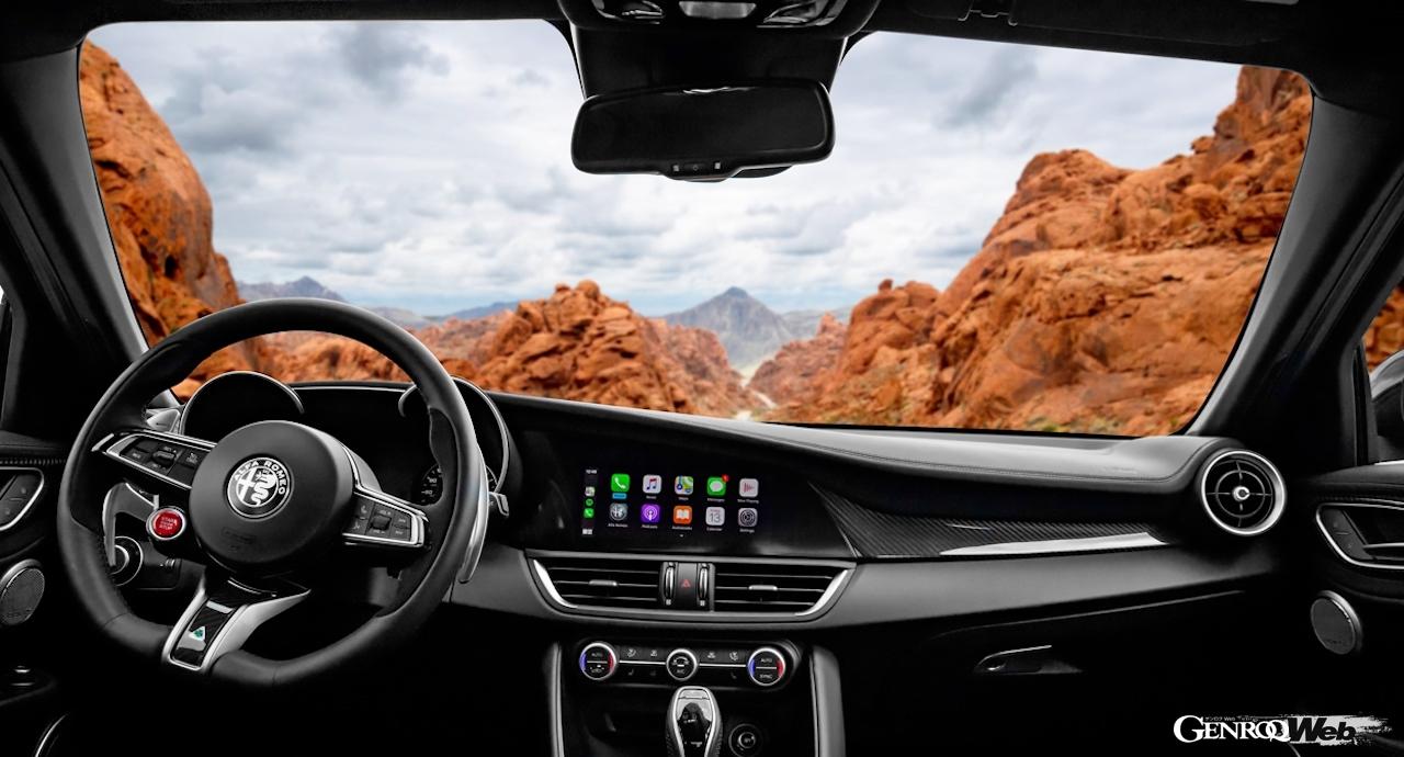 アルファロメオ ステルヴィオ 2023年モデル。フェイシア