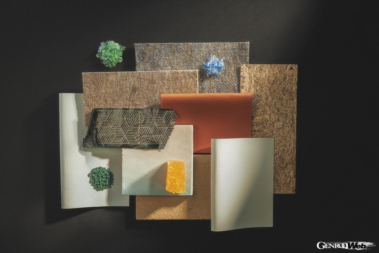 BMWグループが開発している次世代の内装材イメージ