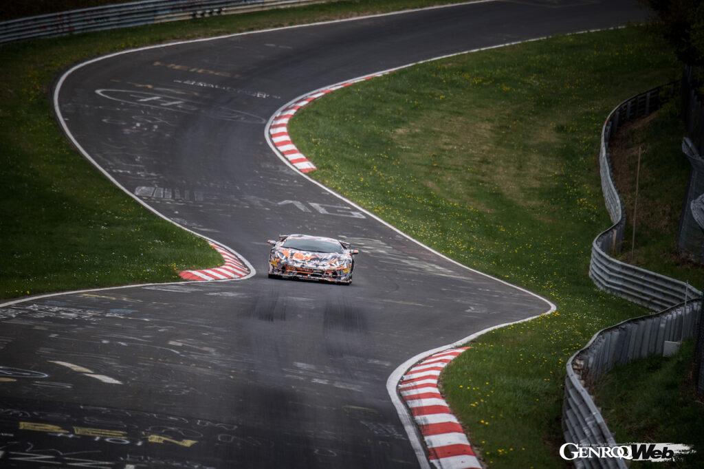 2018年にニュルブルクリンク北コースでラップレコードに挑んだランボルギーニ アヴェンタドール SVJ