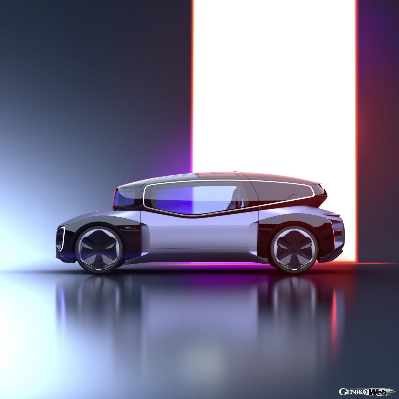 フォルクスワーゲンのコンセプトカー、GEN.TRAVELのサイドビュー