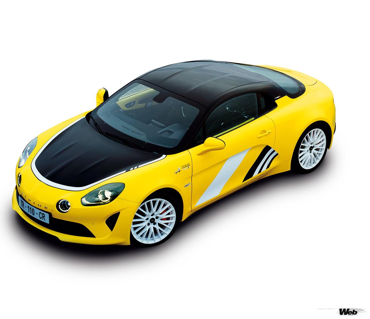 アルピーヌ A110 ツール・ド・コルス75の俯瞰