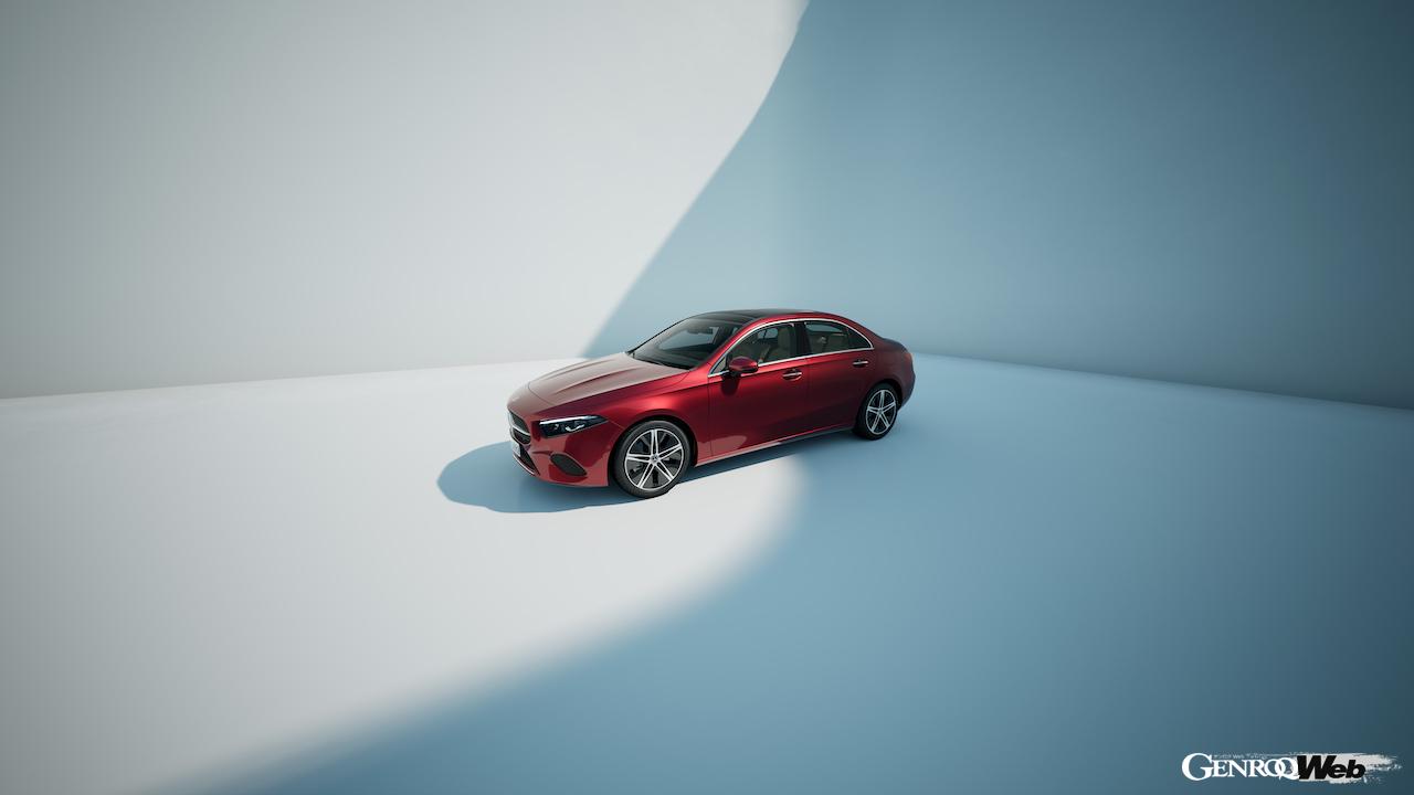 フェイスリフトを行った、メルセデス・ベンツ A 250 e サルーンのエクステリア。