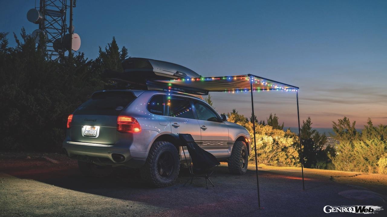 退役軍人のハリソン・ショーエンは、中古のカイエンを購入。米国中を自在に移動し、「ホーム」となるキャンパーを製作した。