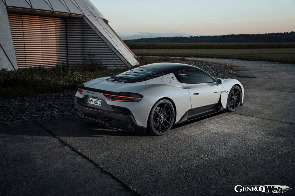 ノビテックのカーボンファイバー製コンポートネントを装着した、マセラティ MC20。