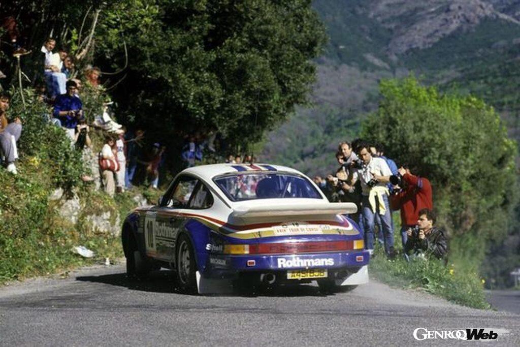 1985年のツール・ド・コルスを走る、ポルシェ 911 SC RS。