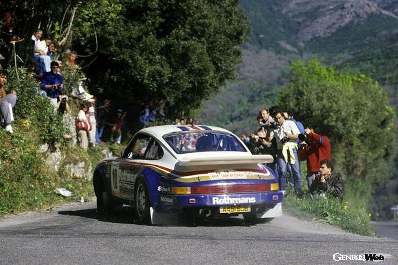 1985年のツール・ド・コルスを走る、ポルシェ 911 SC RS。