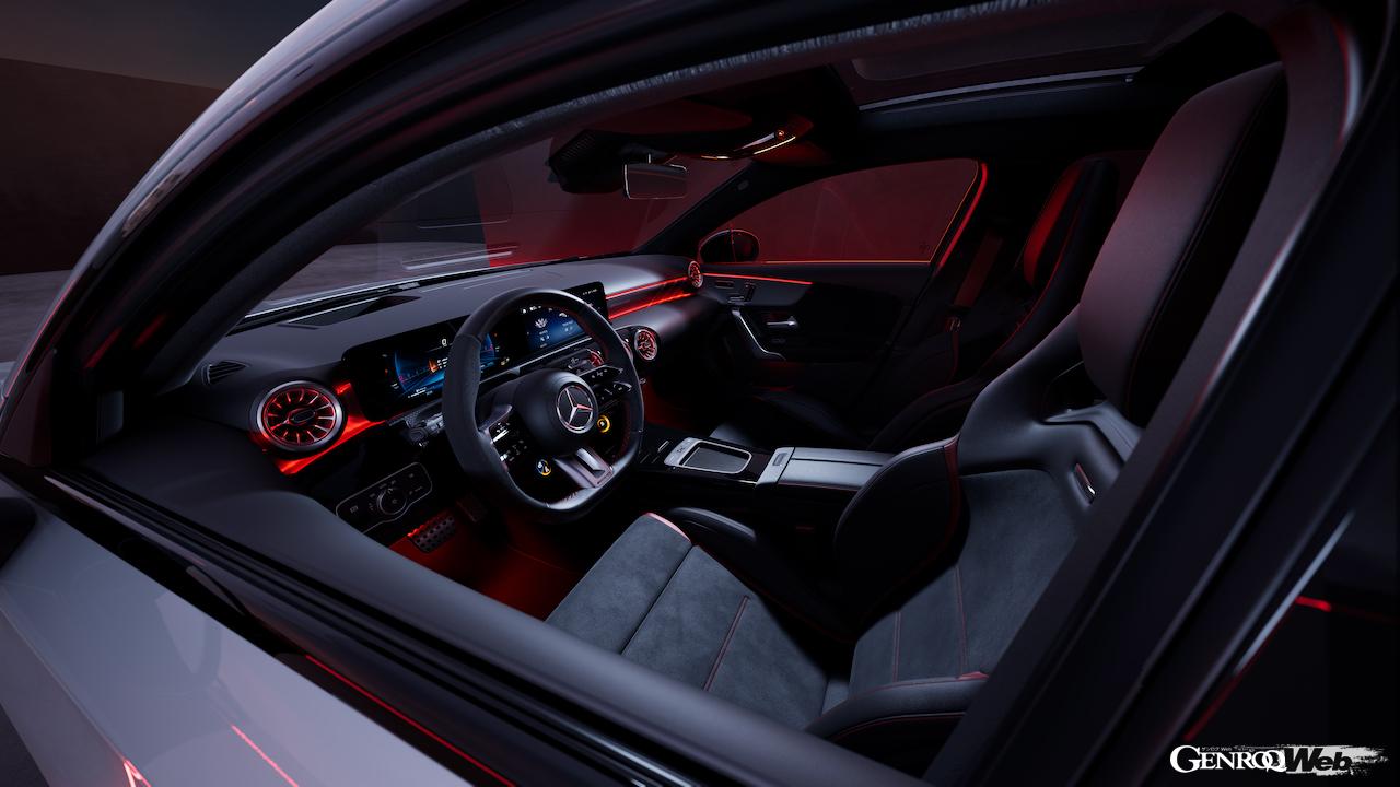 メルセデスAMG A 35 4MATICのインテリア。