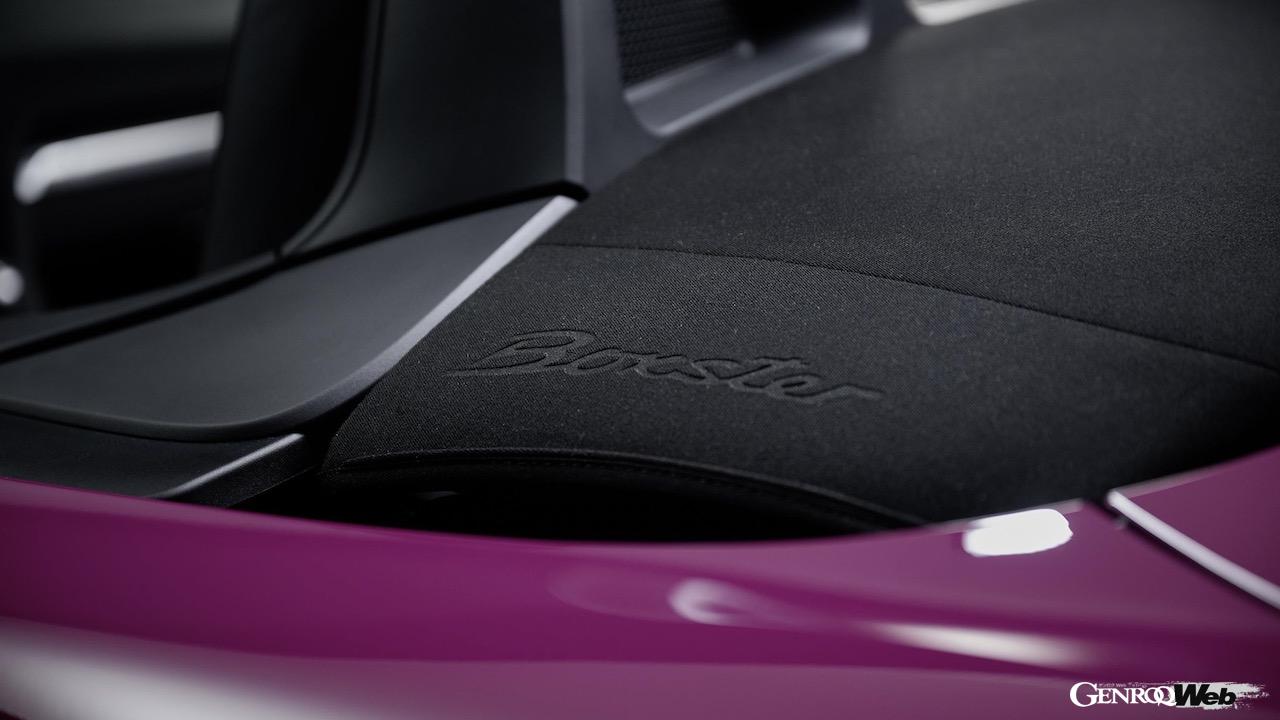 「ポルシェ 718 ボクスター スタイルエディション」のインテリア。