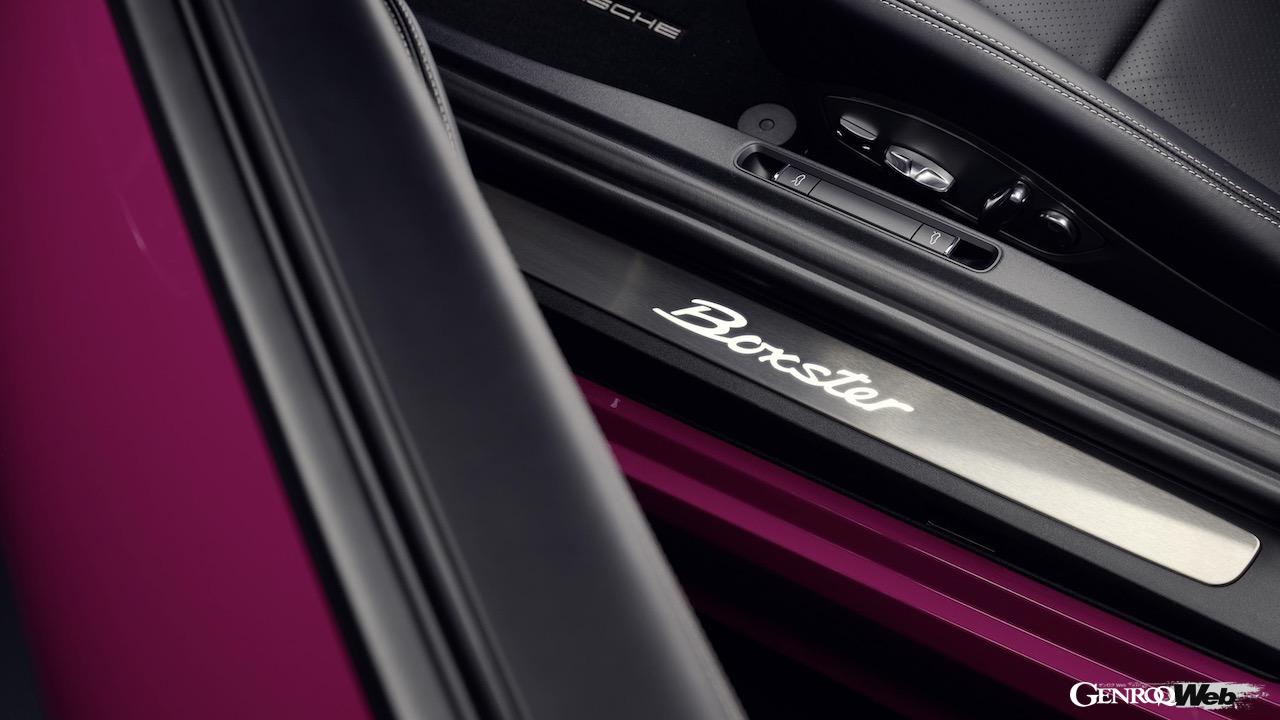 「ポルシェ 718 ボクスター スタイルエディション」のインテリア。