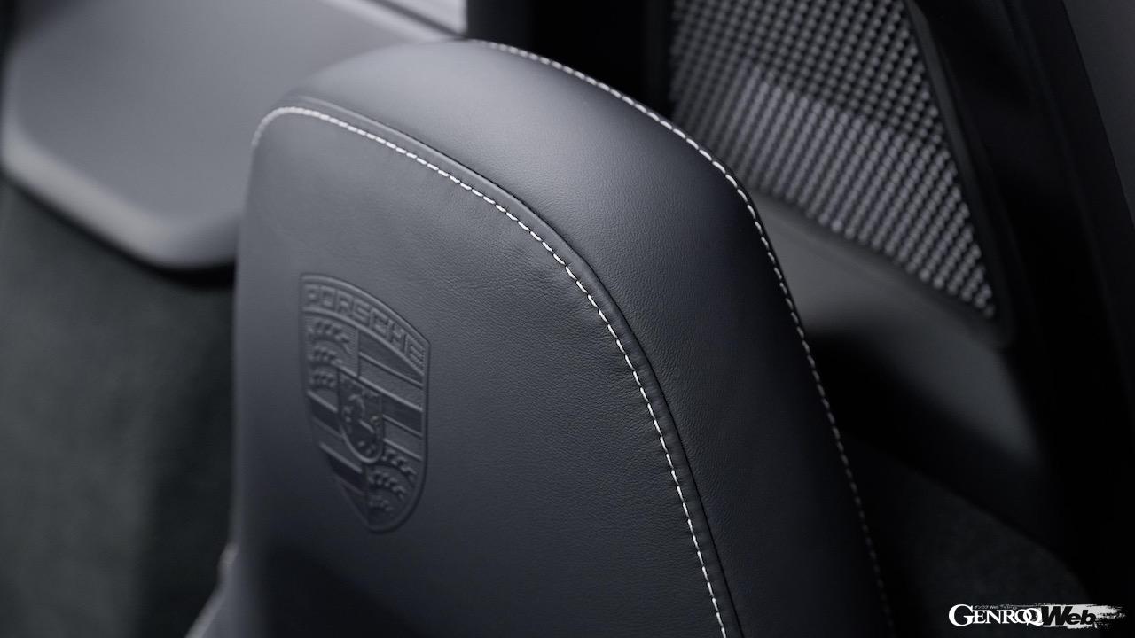 「ポルシェ 718 ボクスター スタイルエディション」のインテリア。