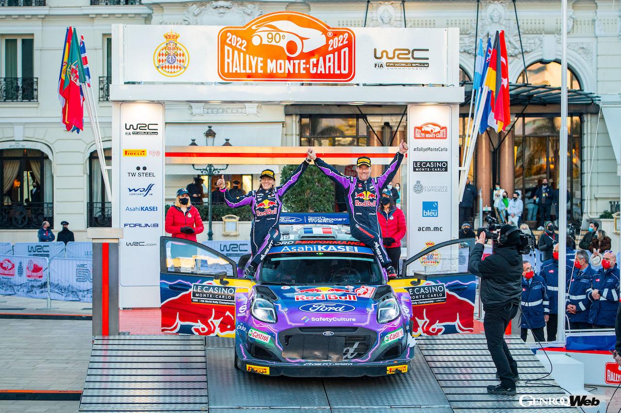 純粋なスピードよりも経験がモノを言うモンテカルロで、ローブが勝利。ラリー1規定マシンによる、初勝利をチームにもたらすことになった。