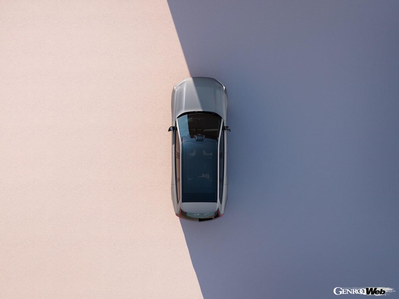 フル電動フラッグシップSUV「ボルボ EX90」のエクステリア。