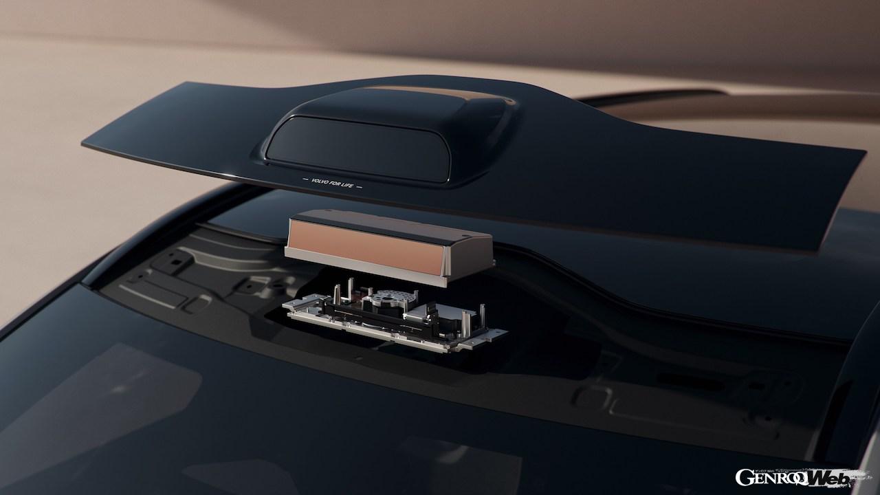 フル電動フラッグシップSUV「ボルボ EX90」のライダーを含む先進のセンサー。