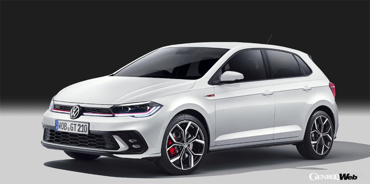 「フォルクスワーゲン ポロ GTI」改良新型のボディカラー、「ピュアホワイト」。
